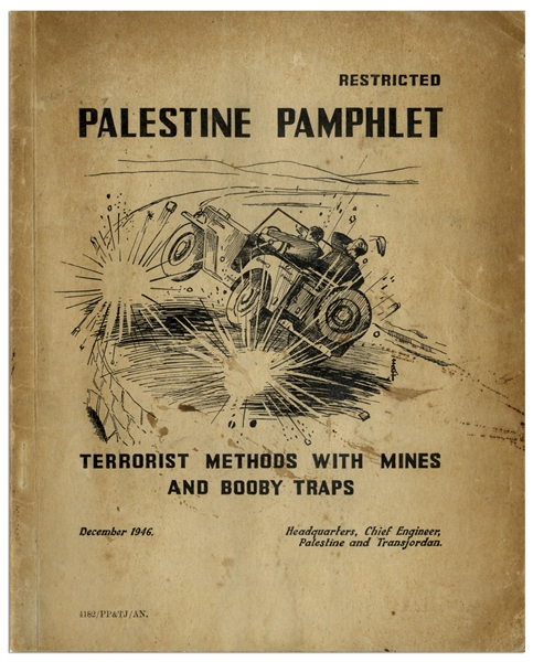 Rare British Counter-Terrorism Pamphlet for Palestine -- Published December 1946